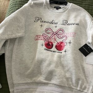 Cherry 🍒 oversized sweater medium